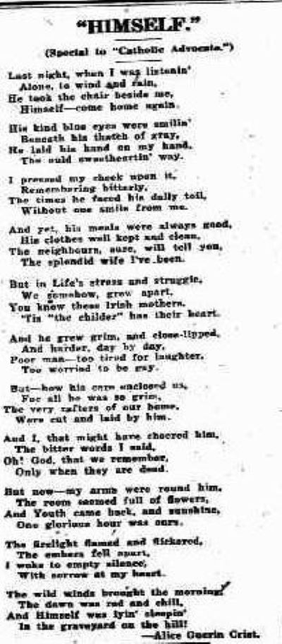 The Advocate, 1927 (Trove image) 'Himself'
