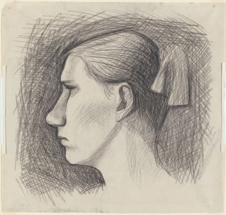 Barbara Blackman, 1954, drawing by John Brack (1920-1954)  reproduced by permission of copyright holder Helen Brack (NLA Image) Sleep Song - Barbara Patterson (Blackman)