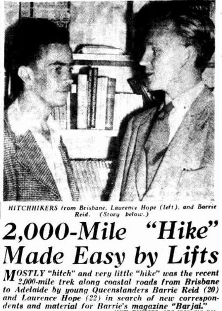 The News, Adelaide, 22 January 1947, p4 (Trove Image) Short Story - Barrie Reid