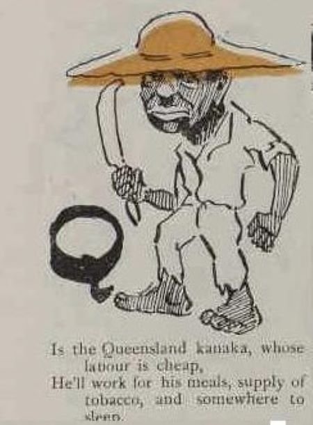 'Q is the Queensland Kanaka' An Australian Alphabet The Bendigo Independent 25 December 1902, p 10 The South Sea Islander