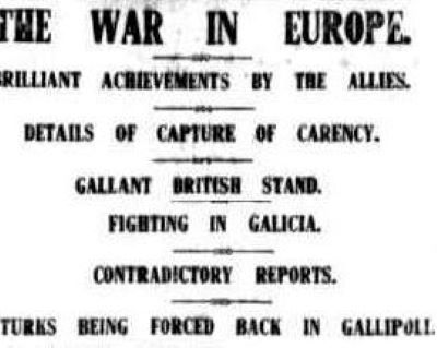 Gallipoli - April 25th 1915