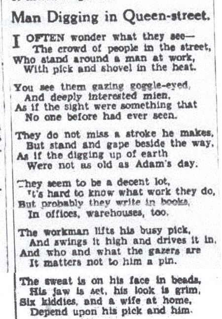 Man Digging in Queen St