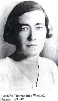 Kathleen Watson (later Kath Thomas)